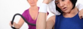 Women workout gym
