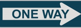 One Way Traffic sign