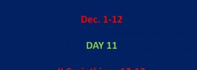 12:12:12 Fast, Day 11